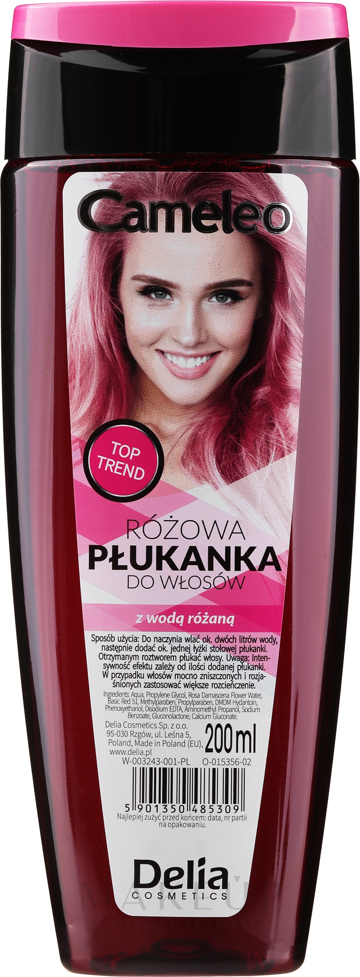Rosa Tönungsspülung für helles Haar - Delia Cosmetics Cameleo — Bild 200 ml
