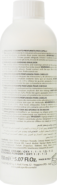 Oxidative Emulsion 40 Volumen 12% - Palco Professional Emulsione Ossidante Cosmetica — Bild N2