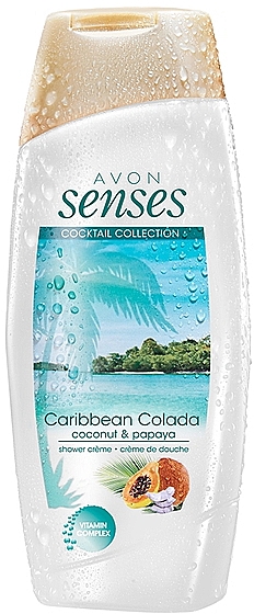 Duschcreme mit Kokosnuss und Papaya - Avon Senses Caribbean Colada Shower Gel — Bild N1