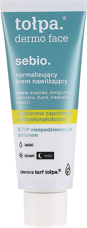 Normalisierende und mattierende Gesichtscreme für unvollkommene Haut - Tolpa Dermo Sebio Face Cream — Foto N4