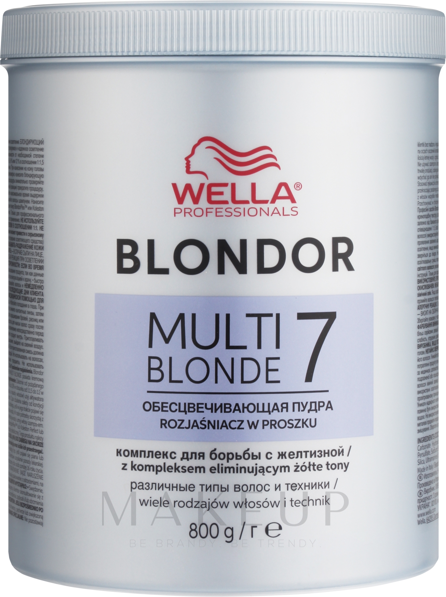 Blondierpulver - Wella Professionals Blondor Multi Blonde 7 Powder Lightener — Bild 800 g