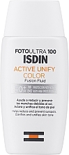 Düfte, Parfümerie und Kosmetik Gesichtsfluid mit straffender Wirkung - Isdin Foto Ultra 100 Active Unify SPF 50+