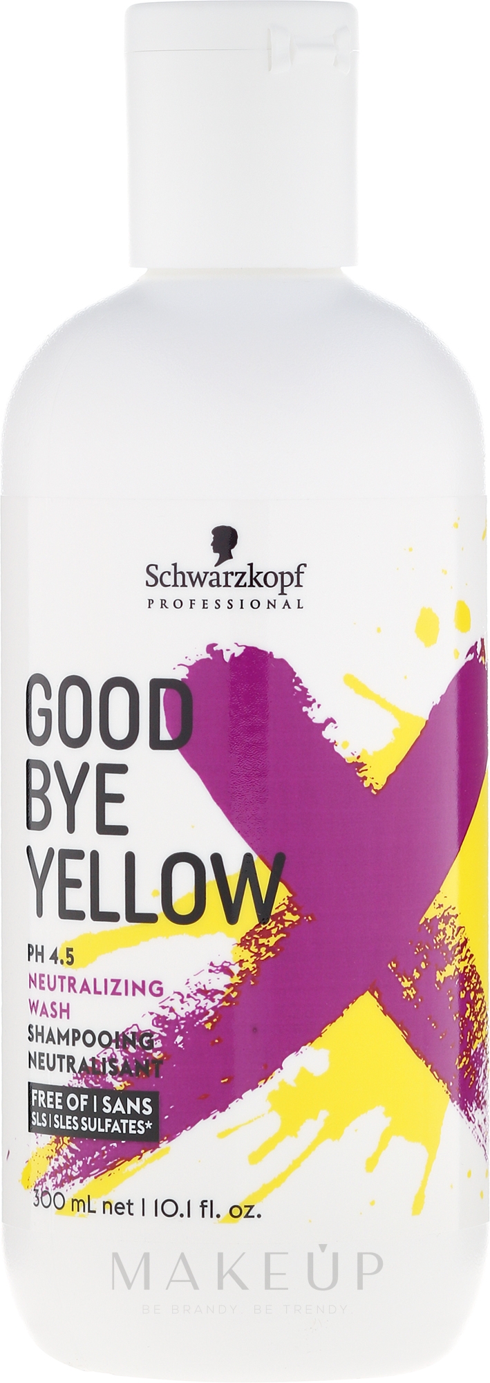 Hochpigmentiertes Anti-Gelb-Shampoo, sulfatfrei - Schwarzkopf Professional Goodbye Yellow Neutralizing Shampoo — Bild 300 ml