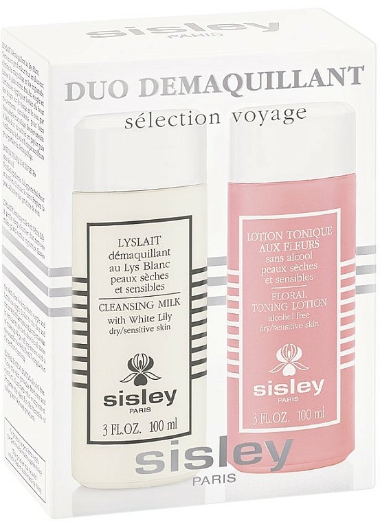 Gesichtspflegeset - Sisley Travel Duo Cleansing Kit (Milch 100ml + Lotion 100ml) — Bild N1