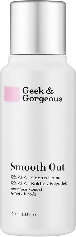 Gesichtspeeling - Geek & Gorgeous Smooth Out 12% AHA + Cactus Liquid — Bild N2