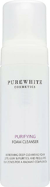 Erfrischender seboregulierender und porenverfeinernder Gesichtsreinigungsschaum - Pure White Cosmetics Purifying Foam Cleanser — Bild N1