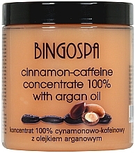 Düfte, Parfümerie und Kosmetik Anti-Cellulite Zimt- und Koffeinkonzentrat mit Arganöl - BingoSpa Concentrate 100% Cinnamon-Caffeine With Argan Oil