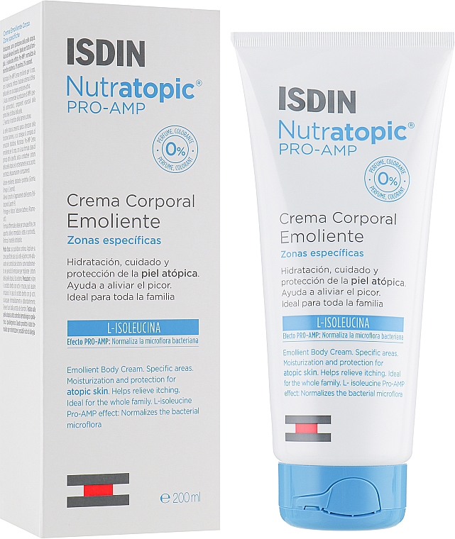Körpercreme für atopische Dermatitis - Isdin Nutratopic Pro-AMP Emollient Cream — Bild N1