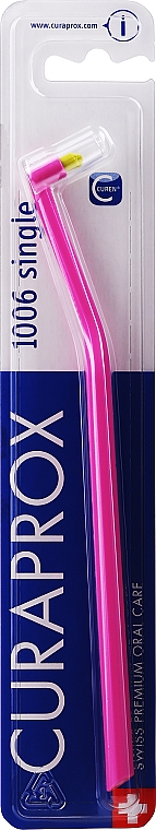 Einbüschelbürste Single CS 1006 rosa-gelb - Curaprox — Bild N1