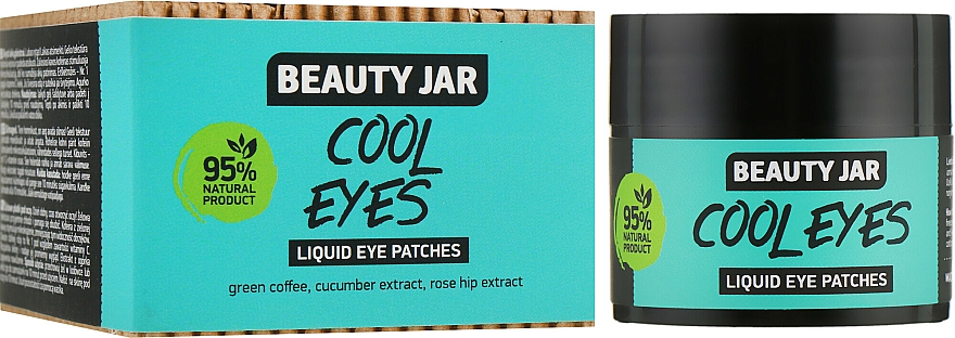 Augenpatches Cool Eyes mit grünem Kaffee, Gurken- und Hagebuttenextrakt - Beauty Jar Liquid Eye Patches