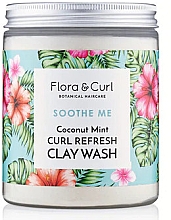 Erfrischende Tonerde zur Haarreinigung - Flora & Curl Soothe Me Coconut Mint Curl Refresh Clay Wash — Bild N1