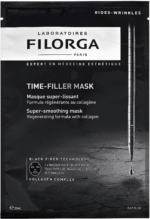 Regenerierende Anti-Aging Tuchmaske mit Kollagen - Filorga Time-Filler Mask — Bild N2