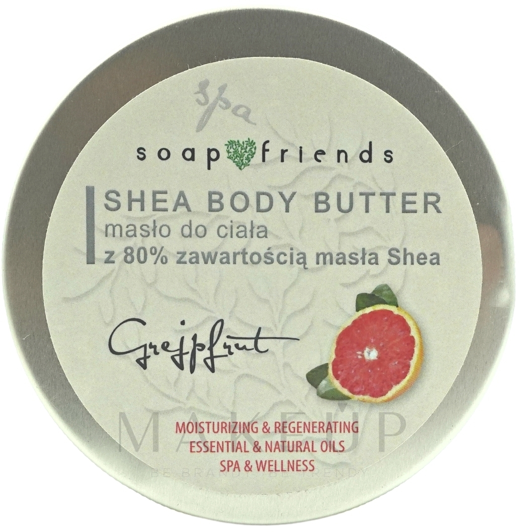 Körperbutter mit 80% Sheabutter Grapefruit - Soap&Friends Grapefruit Shea Body Butter — Bild 50 ml