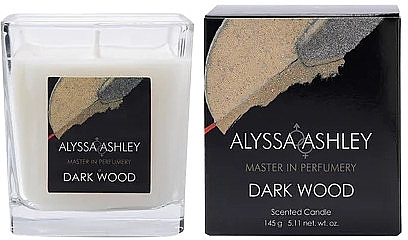 Duftkerze - Alyssa Ashley Dark Wood Candle — Bild N2