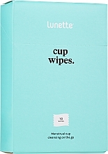 Düfte, Parfümerie und Kosmetik Tücher zum Reinigen von Menstruationstassen 10 St. - Lunette Cupwipes Cleaning Wipes