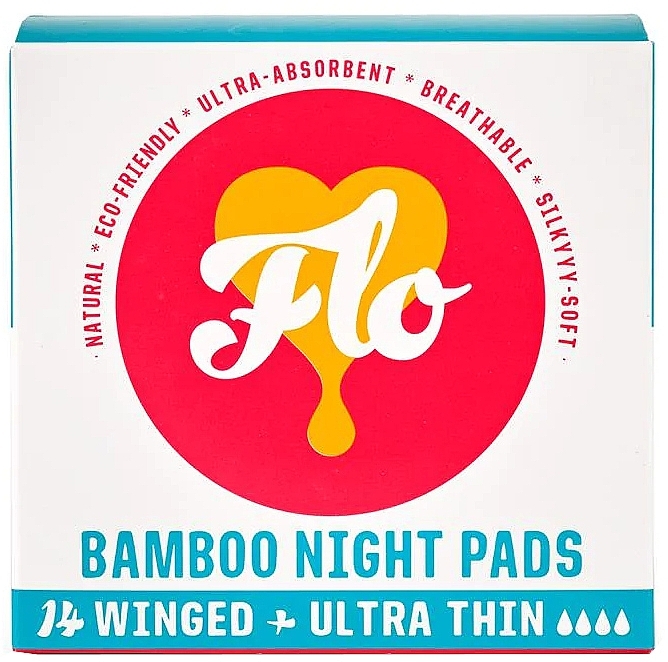Damenbinden für die Nacht 14 St. - Flo Bamboo Night Pads — Bild N2
