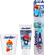 Düfte, Parfümerie und Kosmetik Zahnpflegeset für Kinder Pinguin - Jordan Kids (Zahnpasta 0-5 Jahre 50ml + Zahnbürste weich 3-5 Jahre 1St. + Zahnputzbecher)