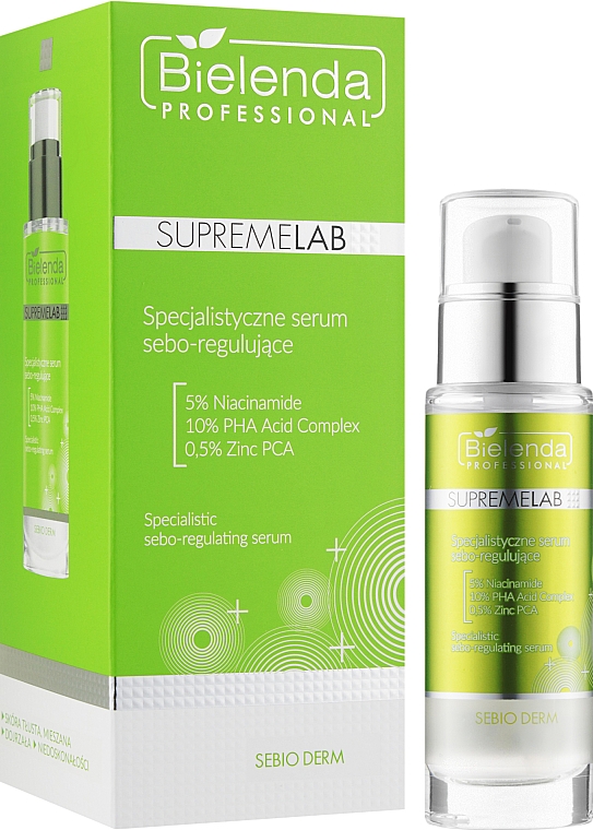 Seboregulierendes Gesichtsserum für fettige und Mischhaut - Bielenda Professional Supremelab Sebio Derm Serum — Bild N2