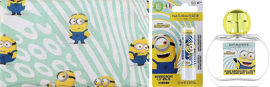 Set - Naturaverde Kids Minions (lip/balm/5,7ml + spray/50ml + acc/1pc) — Bild N2