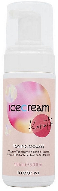 Creme-Mousse für das Haar - Inebrya Ice Cream Keratin Toning Mousse — Bild N1