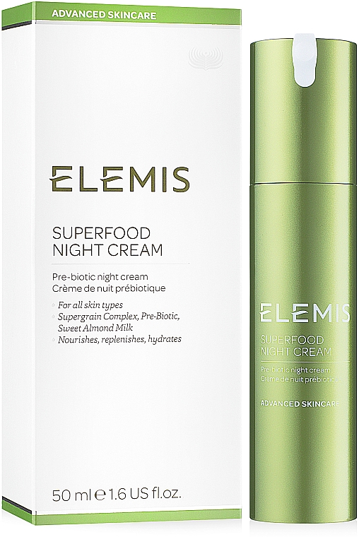 Präbiotische regenerierende und feuchtigkeitsspendende Nachtcreme - Elemis Superfood Night Cream — Bild N4