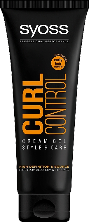 Cremiges Stylinggel für lockiges Haar - Syoss Curl Control Cream Gel  — Bild N1