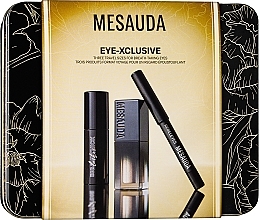 Düfte, Parfümerie und Kosmetik Set - Mesauda Milano Kit Eye-Xlusive (Mascara 9ml + Augenkonturenstift 0.8g + Lidschatten 3g)