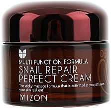 Düfte, Parfümerie und Kosmetik Reparierende und feuchtigkeitsspendende Gesichtscreme für trockene Haut mit Schneckenextrakt - Mizon Snail Repair Perfect Cream