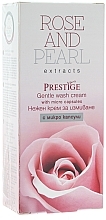 Düfte, Parfümerie und Kosmetik Gesichtswaschcreme mit Perlenextrakt und Mikrokapseln aus bulgarischer Rose - Vip's Prestige Rose & Pearl Gentle Wash Cream