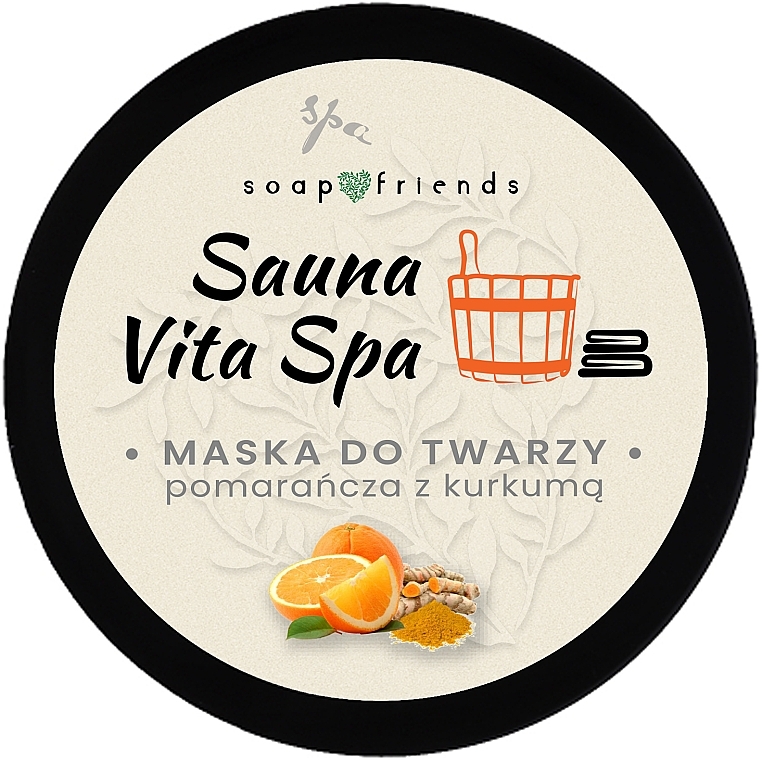 Gesichtsmaske Orange und Kurkuma - Soap&Friends Sauna Vita Spa — Bild N1