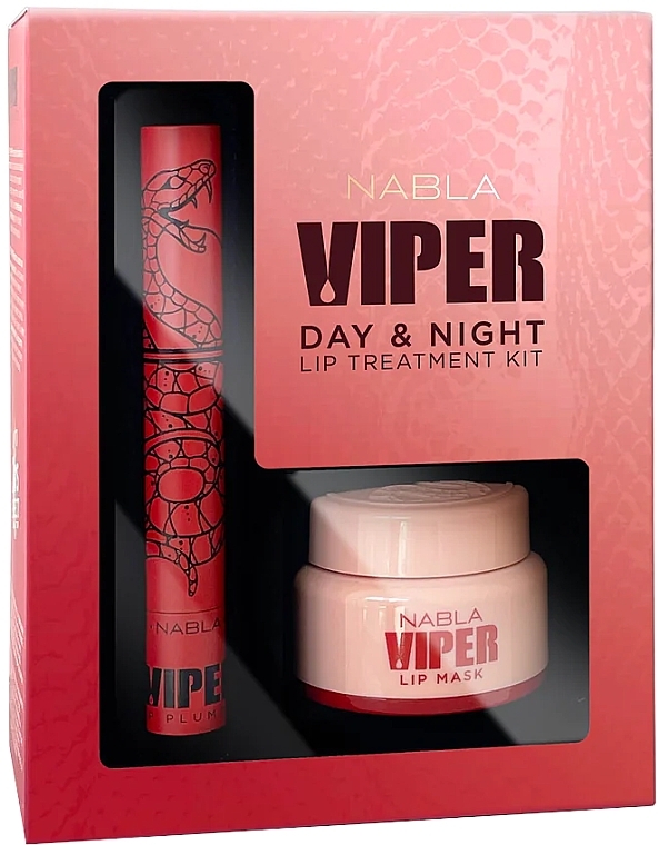 Lippenpflegeset - Nabla Viper Day And Night Lip Treatment Kit (Lippenmaske 15ml + Plumper 4ml) — Bild N1