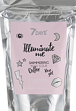Düfte, Parfümerie und Kosmetik Schimmerndes Kaffee-Körperpeeling mit Rosenduft - 7 Days Illuminate Me Shimmering Body Scrub