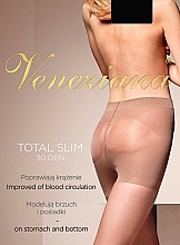 Düfte, Parfümerie und Kosmetik Strumpfhose für Damen Total Slim 30 Den nero - Veneziana