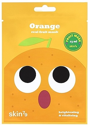Aufhellende Tuchmaske mit Orangenextrakt - Skin79 Real Fruit Mask Orange — Bild N1