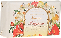Düfte, Parfümerie und Kosmetik Naturseife Narcissus & Pomegranate - Saponificio Artigianale Fiorentino Narcissus & Pomegranate Soap Incontri Collection