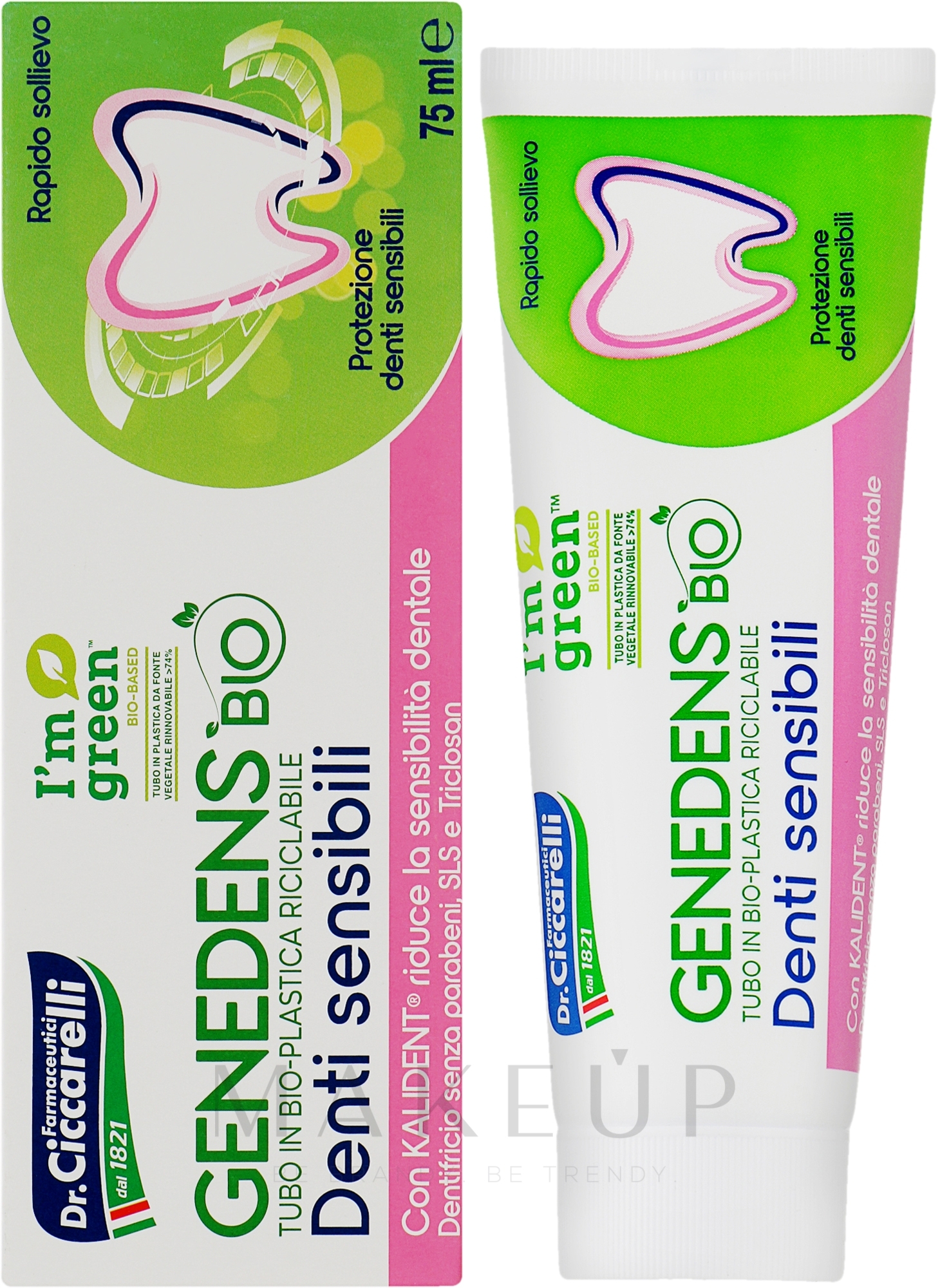 Zahnpasta für empfindliche Zähne - Dr. Ciccarelli Genedens Bio Sensitive Teeth — Bild 75 ml
