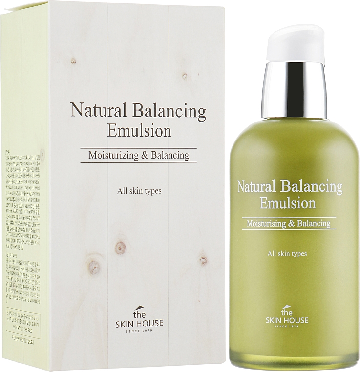 Feuchtigkeitsspendende und balancierende Gesichtsemulsion für alle Hauttypen - The Skin House Natural Balancing Emulsion