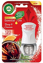 Düfte, Parfümerie und Kosmetik Elektrischer Lufterfrischer Zimt und Orange - Air Wick Essential Oils Cinnamon & Orange Diffuseur Electrique
