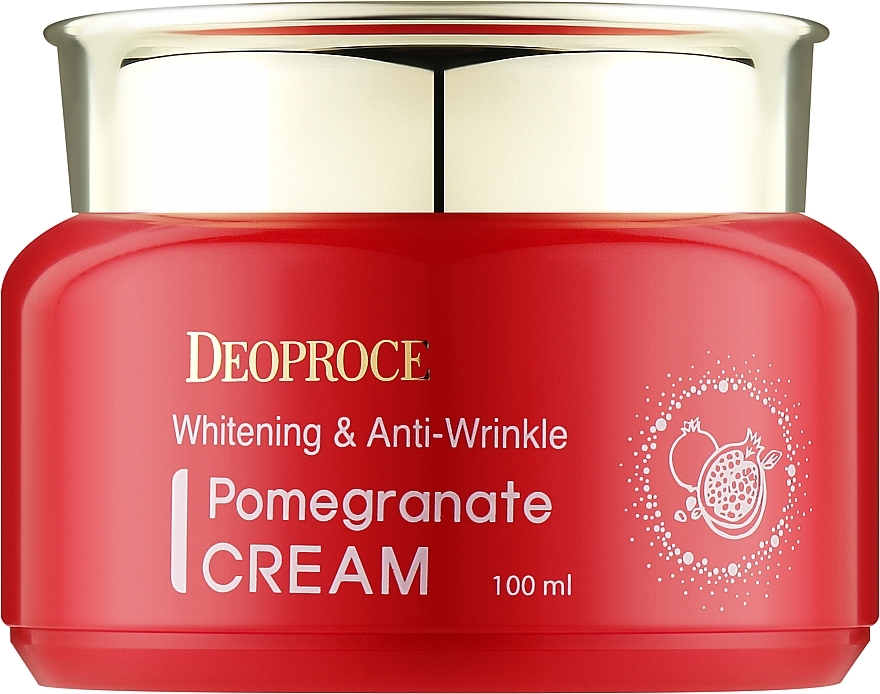 Anti-Aging Gesichtscreme mit Granatapfelextrakt  - Deoproce Whitening & Anti-Wrinkle Pomegranate Cream  — Bild N1