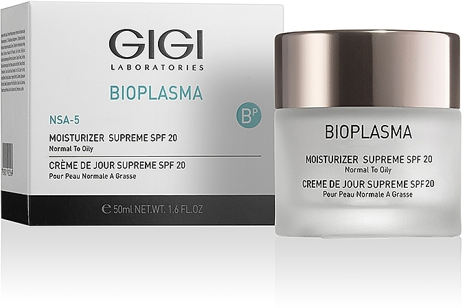 Feuchtigkeitsspendende Gesichtscreme für normale bis fettige Haut - Gigi Bioplasma Moist Oil SPF-17 — Bild N2