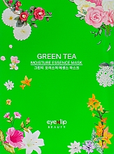 Düfte, Parfümerie und Kosmetik Tuchmaske - Eyenlip Green Tea Oil Moisture Essence Mask