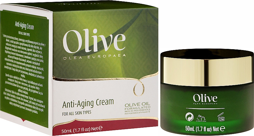 Anti-Aging Gesichtscreme mit Olivenöl - Frulatte Olive Anti-Aging Cream — Bild N1