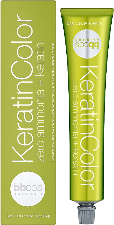 Ammoniakfreie Haarfarbe - BBCos Keratin Color Hair Cream (10/0 -Platinum Blond) — Bild N1