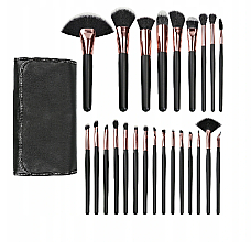 Professionelles Make-up Pinselset schwarz 24-tlg. - Tools For Beauty — Foto N2