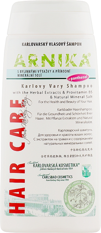 Karlsbader Shampoo mit Kräuterextrakten und natürlichen Mineralsalzen - Vridlo Karlovarska Kozmetika Arnika — Bild N1