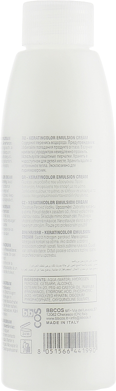 Cremeemulsion 1,5% - BBcos Keratin Color Emulsion Cream — Bild N2