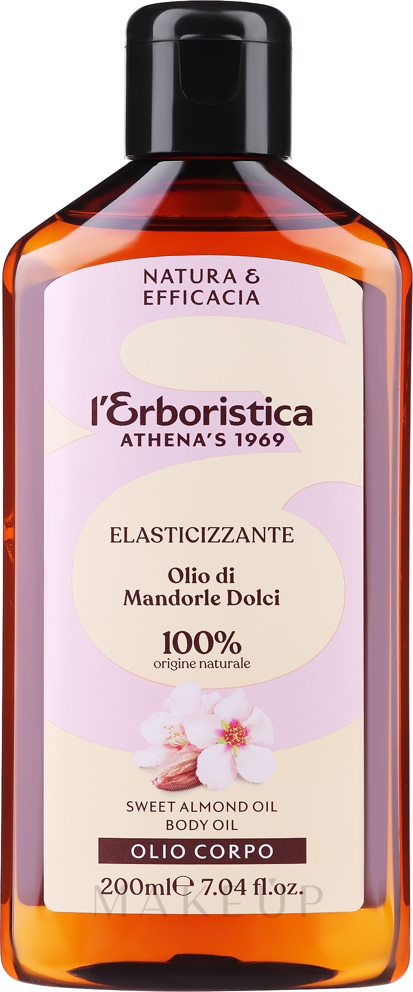 Natürliches Süßmandelöl - Athena's Erboristica 100% Puro Olio Mandorle Dolci — Bild 200 ml