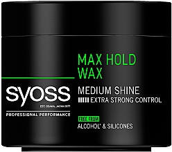 Haarwachs starker Halt - Syoss Max Hold Wax — Bild N1