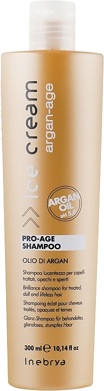 Glanz-Shampoo für behandeltes, glanzloses, stumpfes Haar mit Arganöl - Inebrya Ice Cream Pro Age Shampoo — Bild N4