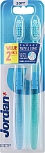 Zahnbürste weich Target Teeth & Gums grün, blau 2 St. - Jordan Target Teeth & Gums Toothbrush — Bild N4